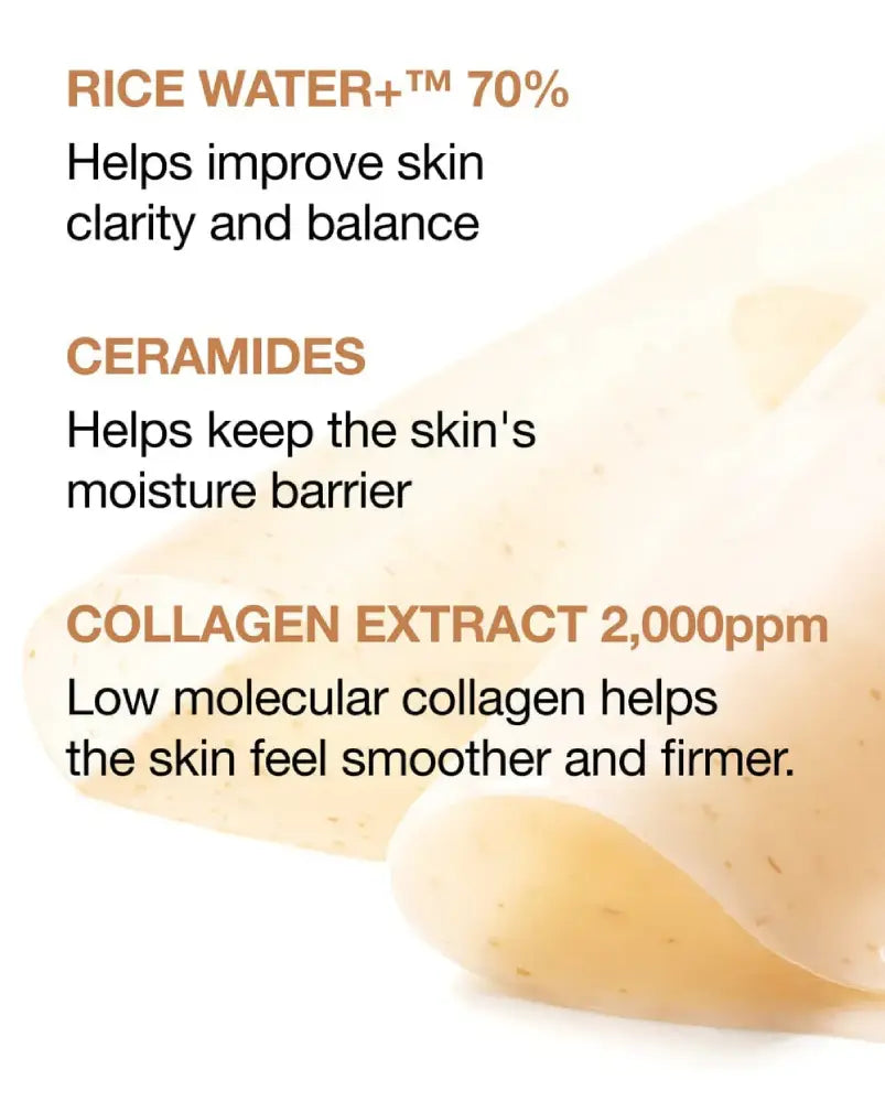 ANUA Rice 70+ Ceramide Glow Collagen Mask
