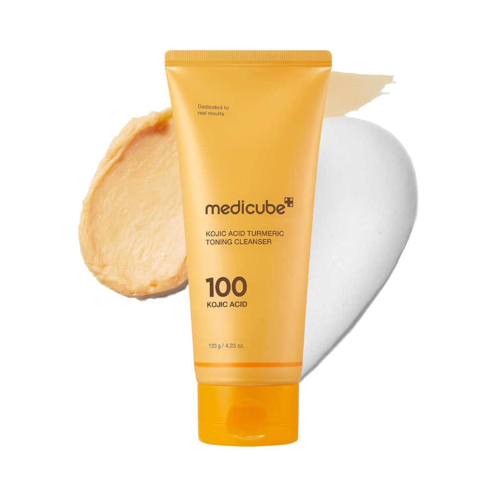 MEDICUBE Kojic Acid Turmeric Toning Cleanser 120g – Brightening Facial Cleanser