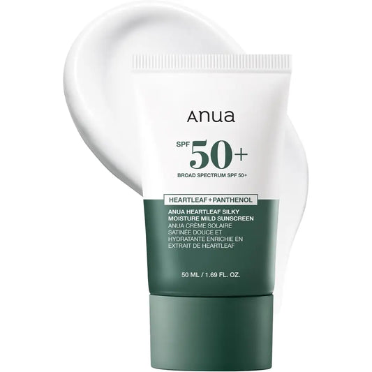 ANUA Heartleaf Silky Moisture Sunscreen SPF50+ PA++++ 50ml