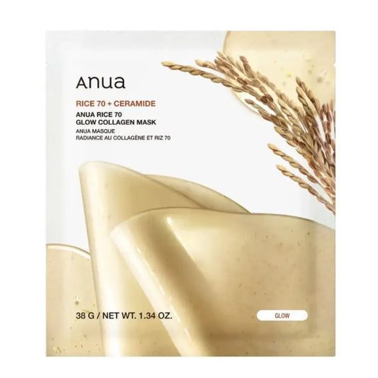 ANUA Rice 70+ Ceramide Glow Collagen Mask