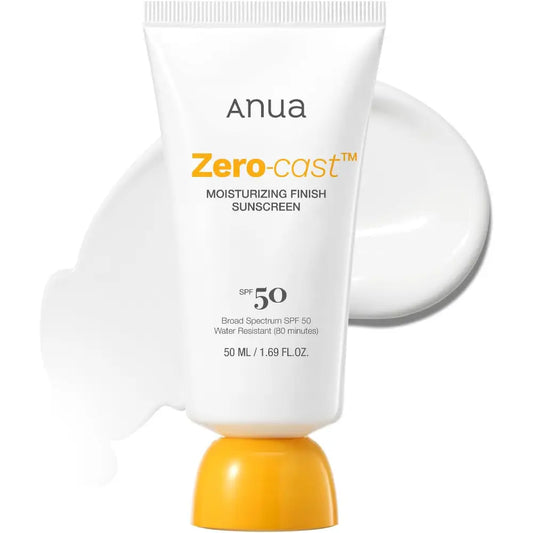 ANUA Zero-Cast Moisturizing Finish Sunscreen SPF50+ PA++++ 50ml