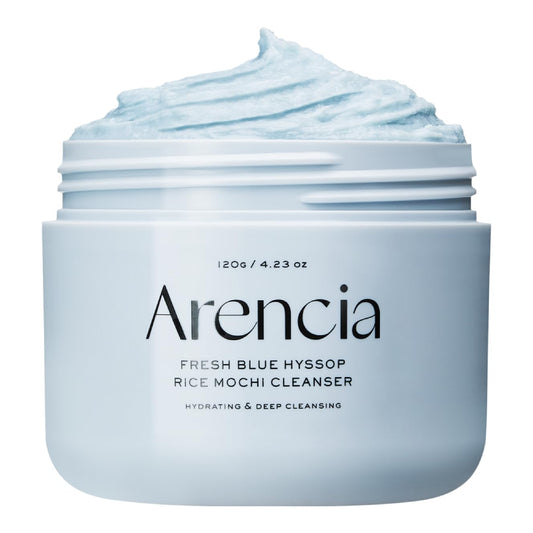Arencia Fresh Blue Hyssop+Rice Mochi Cleanser 120G 4.23 Oz