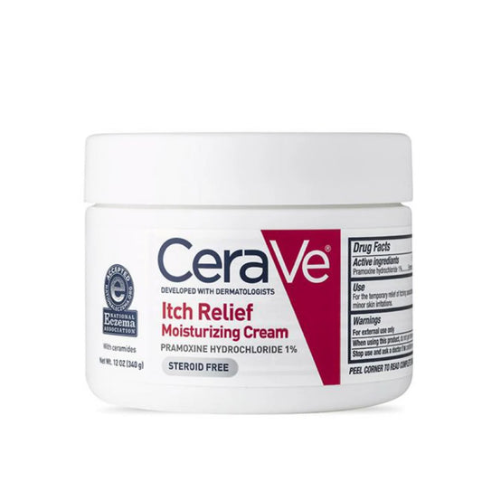 CeraVe Itch Relief Moisturizing Cream 340g (12 Oz) – Moisturizing Cream for Dry Skin