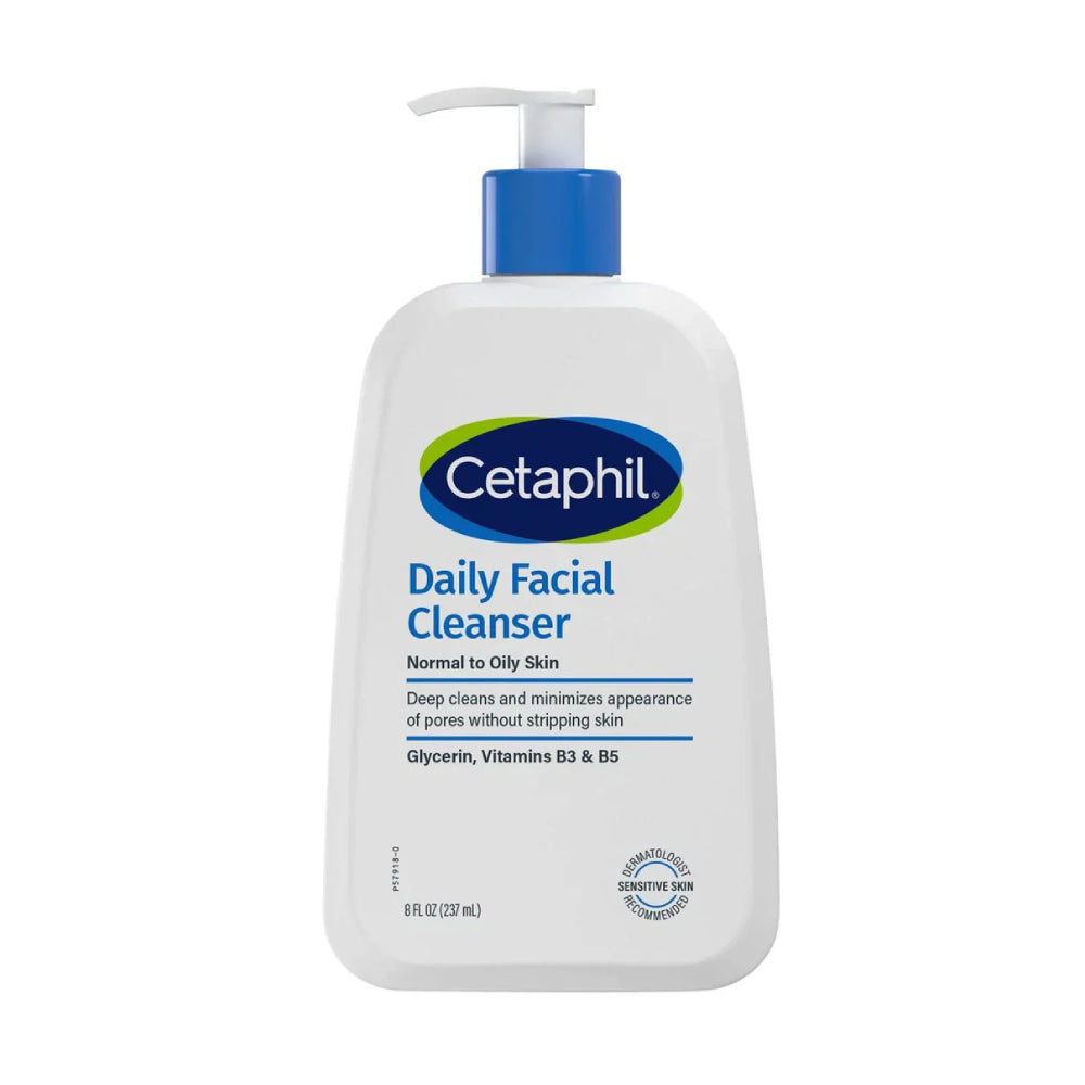 Cetaphil Daily Facial Cleanser 237ml (8 Fl Oz) – Gentle Daily Face Wash