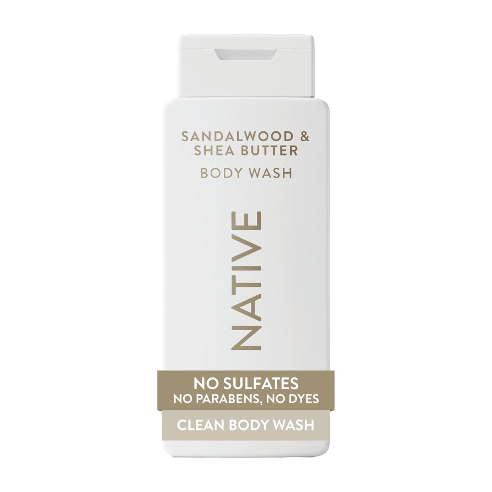 Native Body Wash Sandalwood & Shea Butter 18 oz