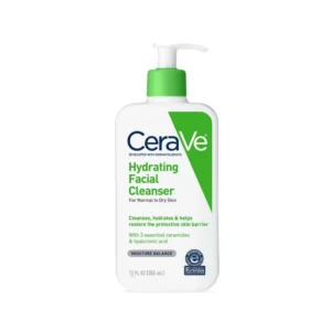 CeraVe Hydrating Facial Cleanser For Normal to Dry Skin 12 Fl Oz
